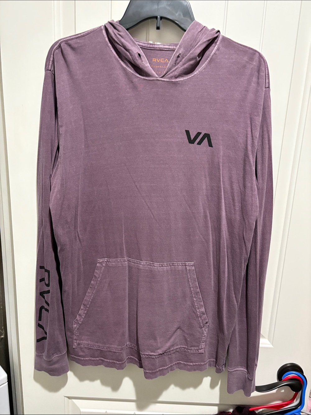 RVCA Men’s Mauve Pullover Hoodie with VA Logo